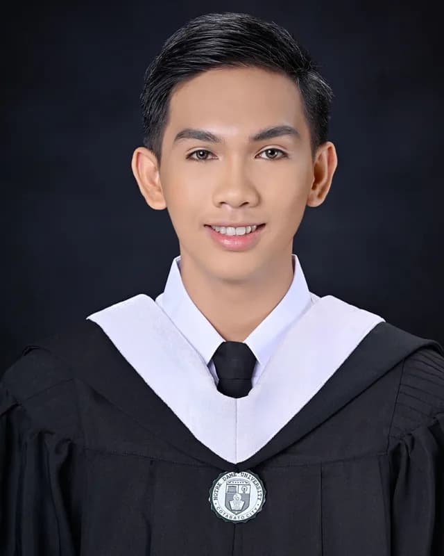 Ebrahim Akmad Nor, graduation portrait